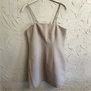Anna Quan Nude Spaghetti Strap Mini Dress Size 10 “Kennedy” Wool Blend